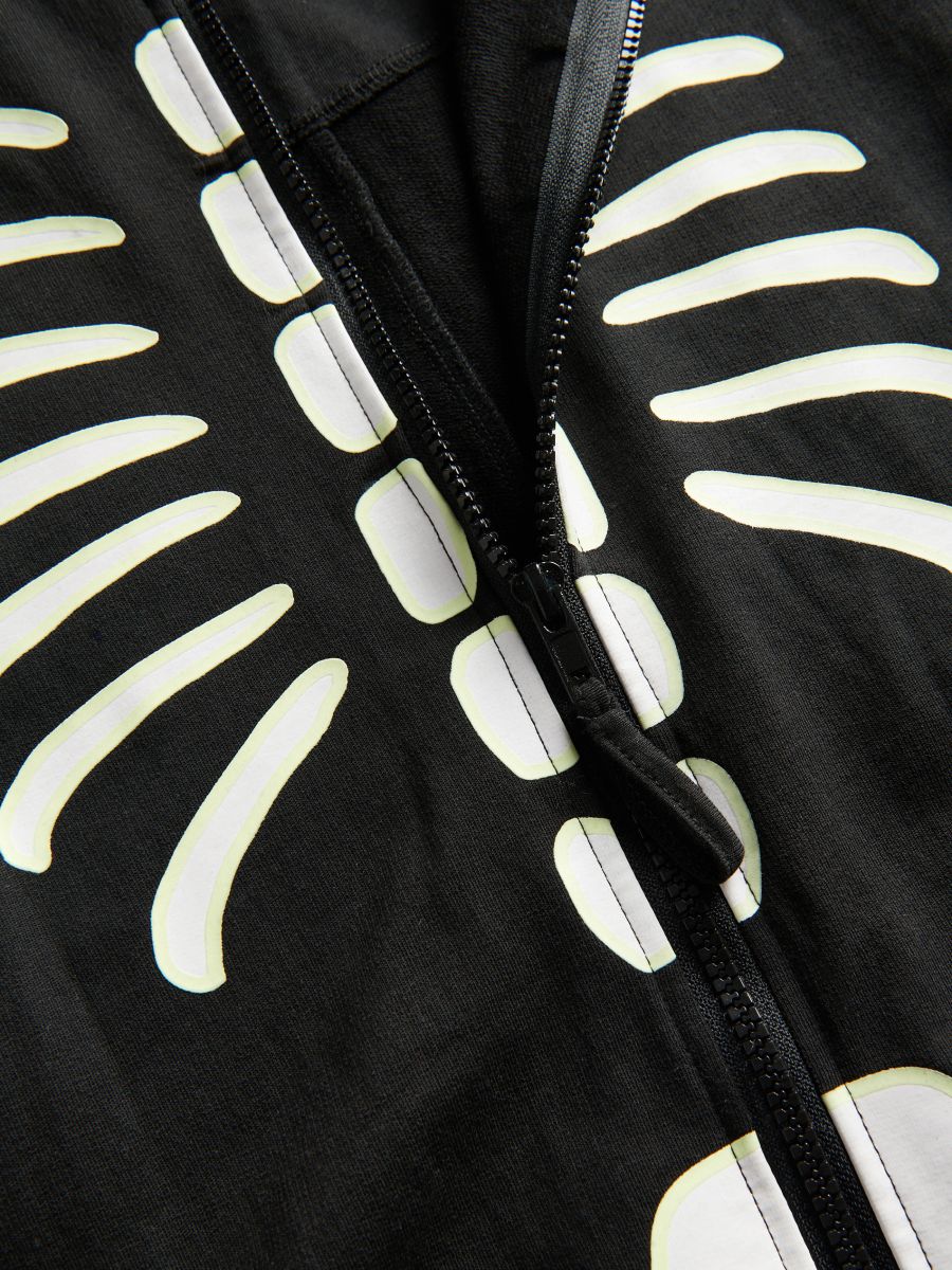 Skeleton motif onesie - black - RESERVED - 8