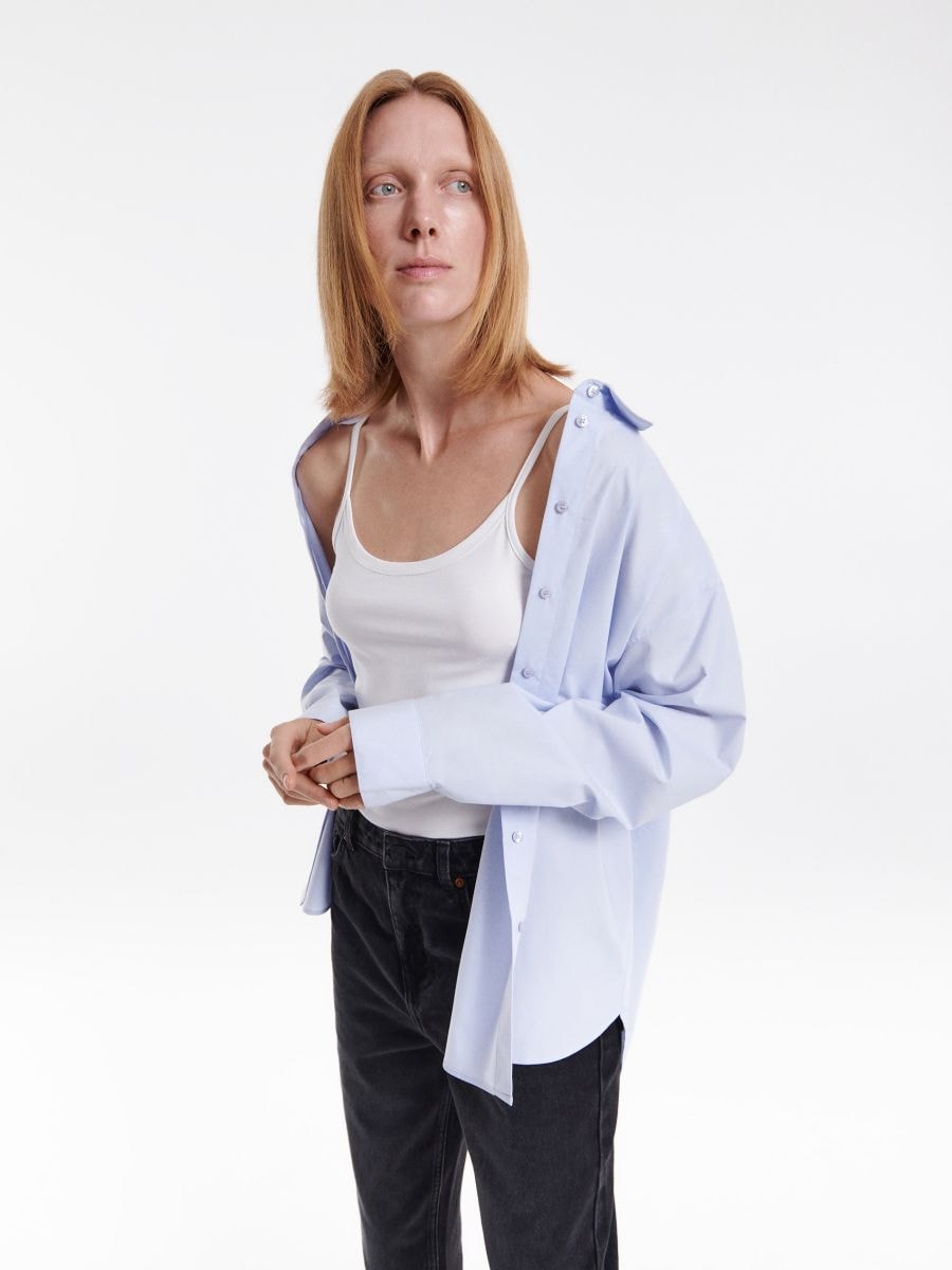 Plain Tencel™ Modal rich top - white - RESERVED - 3