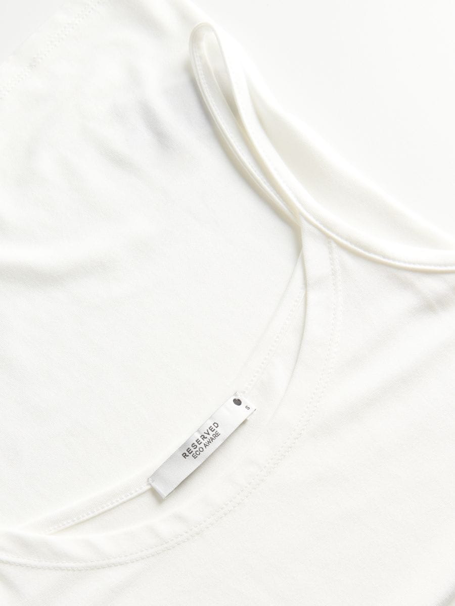 Plain Tencel™ Modal rich top - white - RESERVED - 5