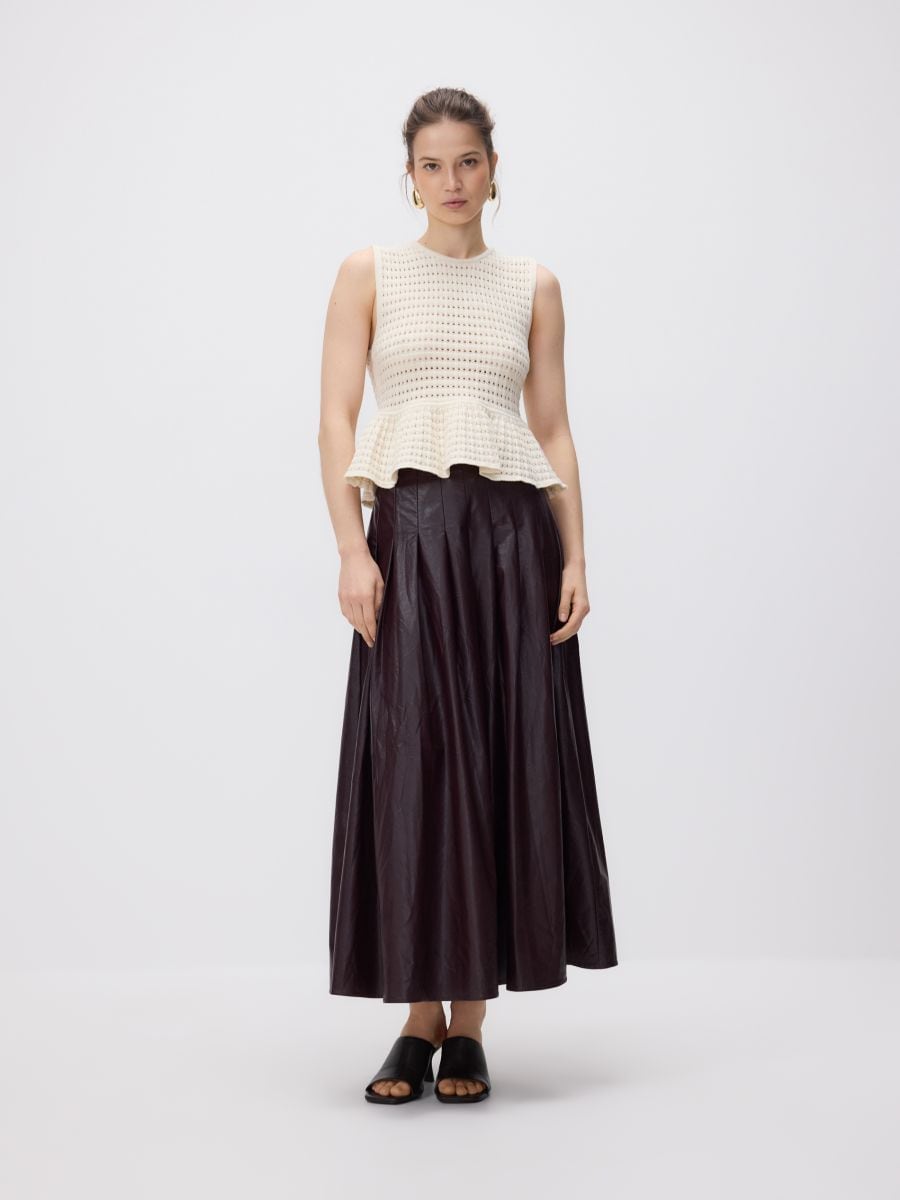 LADIES` BLOUSE - nude - RESERVED - 3