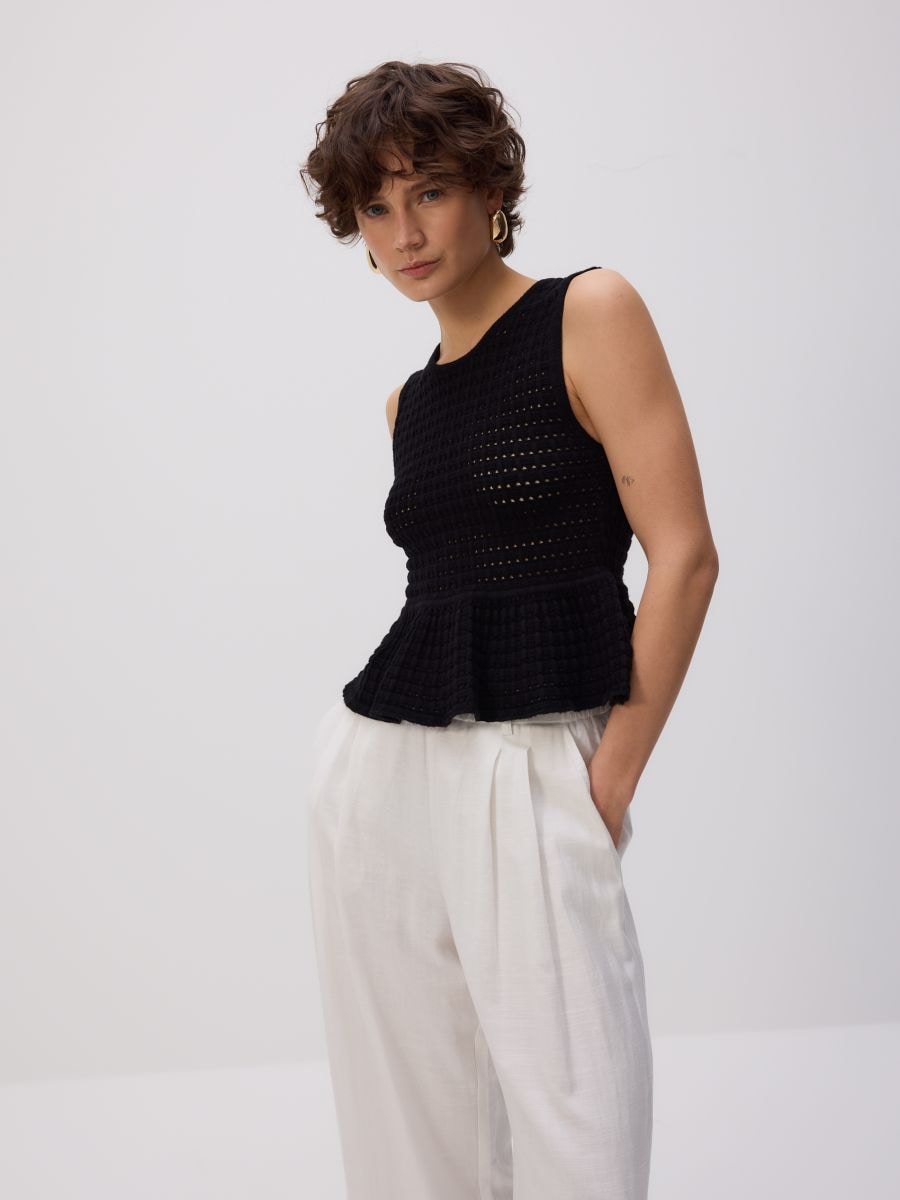 LADIES` BLOUSE - black - RESERVED - 5