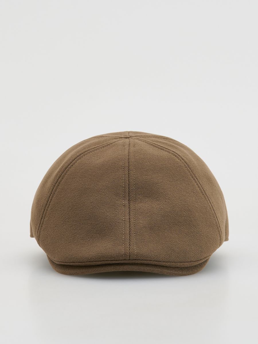 Smooth flat cap - coffee - RESERVED