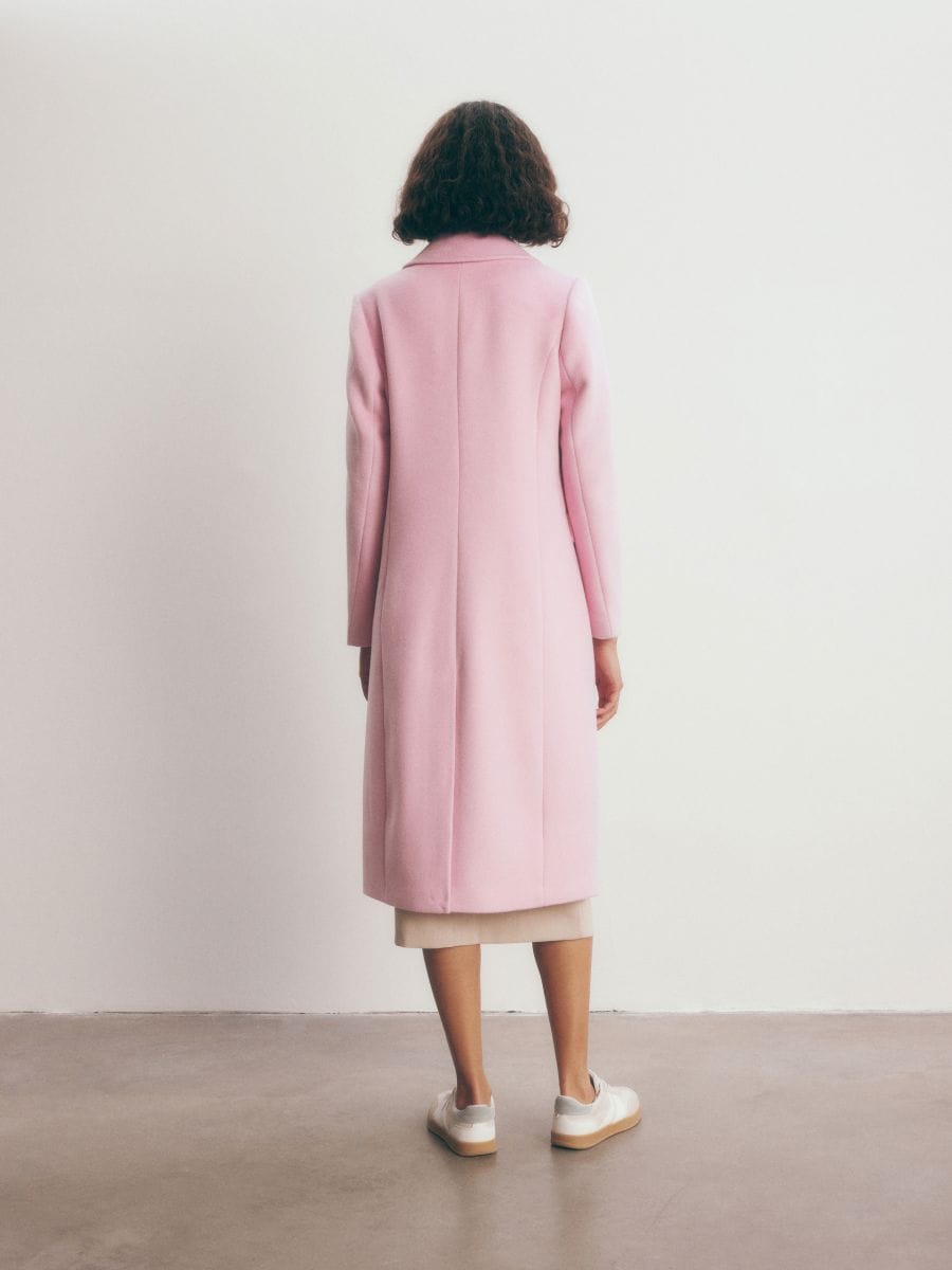 Wool blend coat - pastel pink - RESERVED - 3