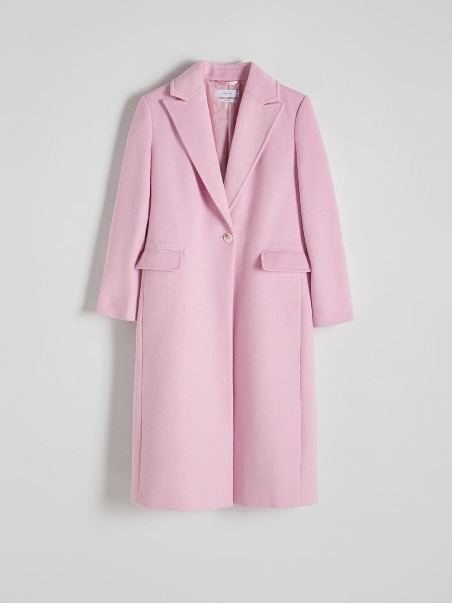 Wool blend coat - pastel pink - RESERVED - 6