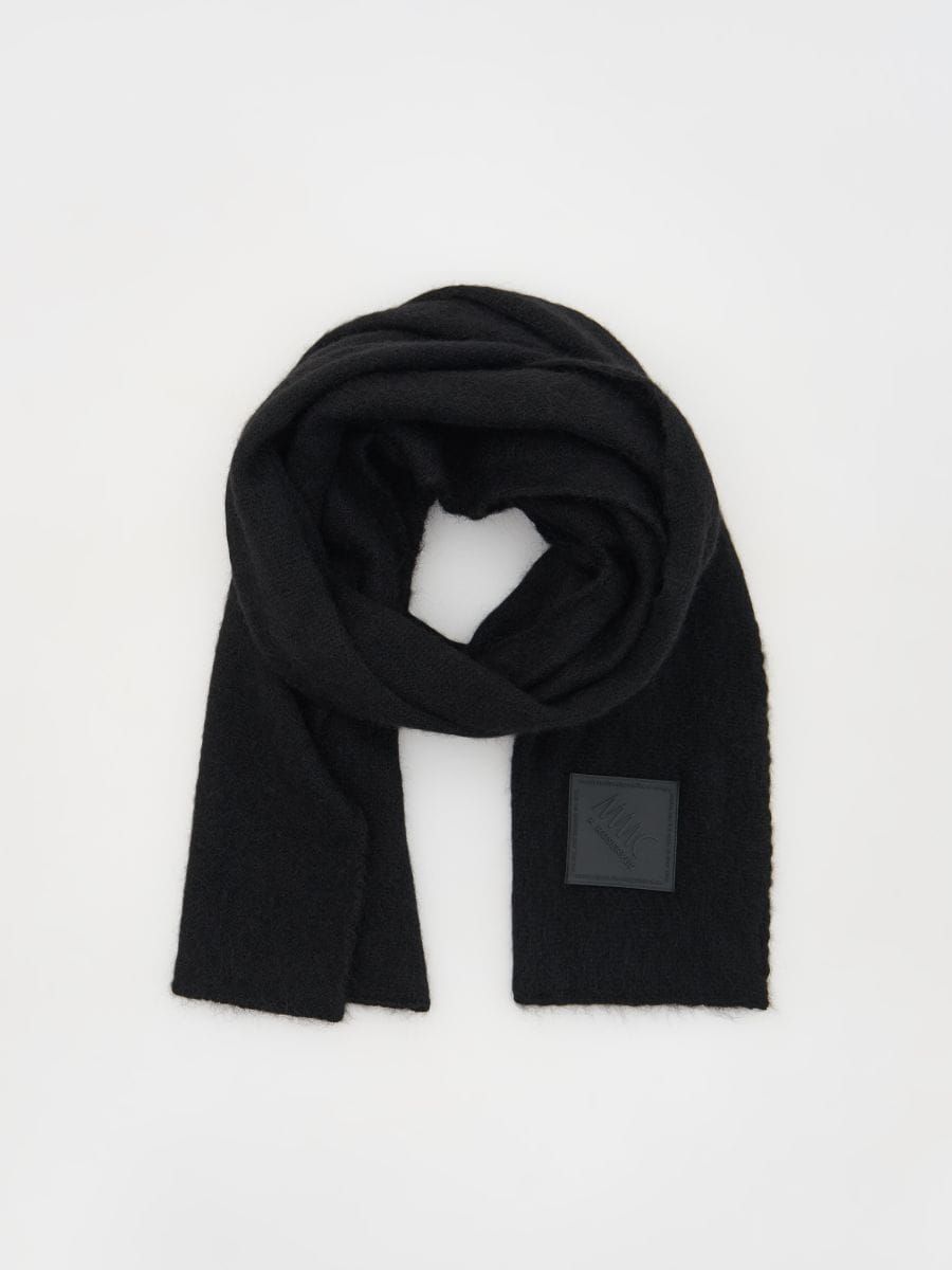 Sciarpa in misto lana di alpaca - nero - RESERVED - 2