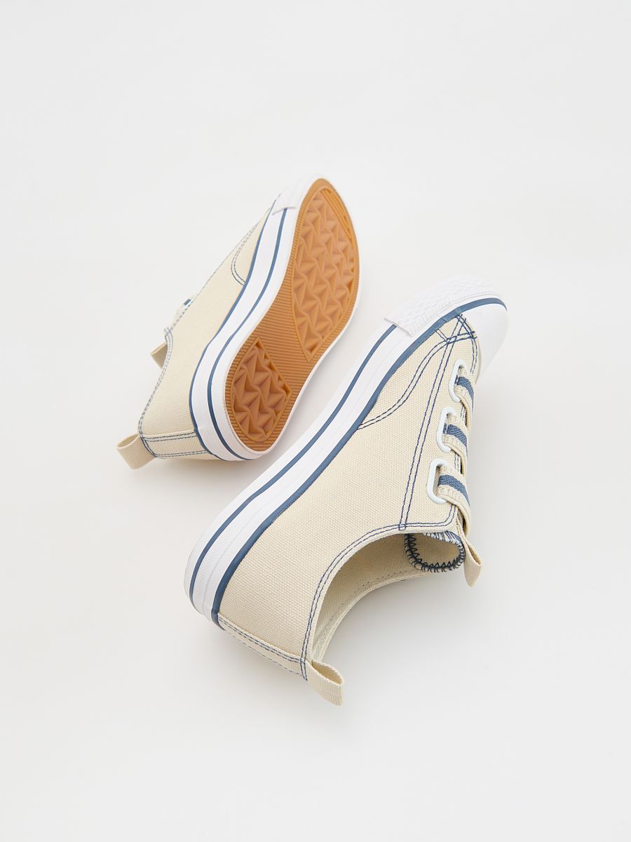 Velcro strap trainers - beige - RESERVED - 4