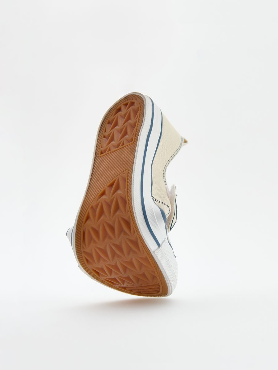 Velcro strap trainers - beige - RESERVED - 7