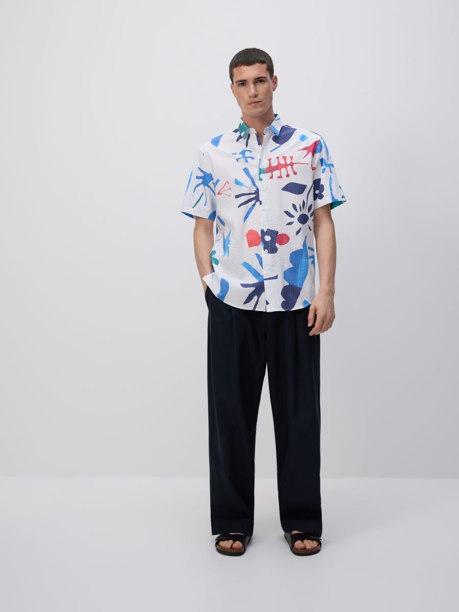 Regular fit patterned shirt - multicolor - RESERVED - 5