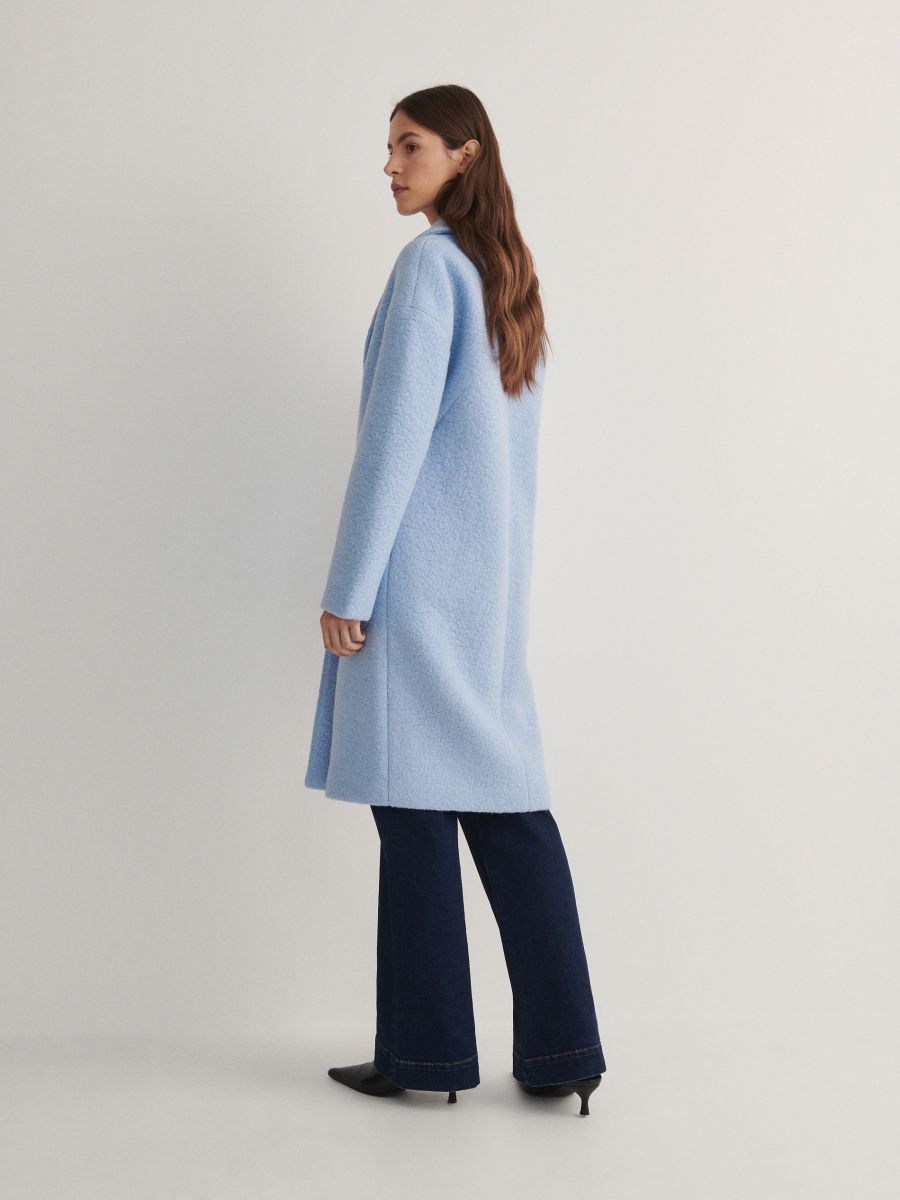 Wool blend oversize coat