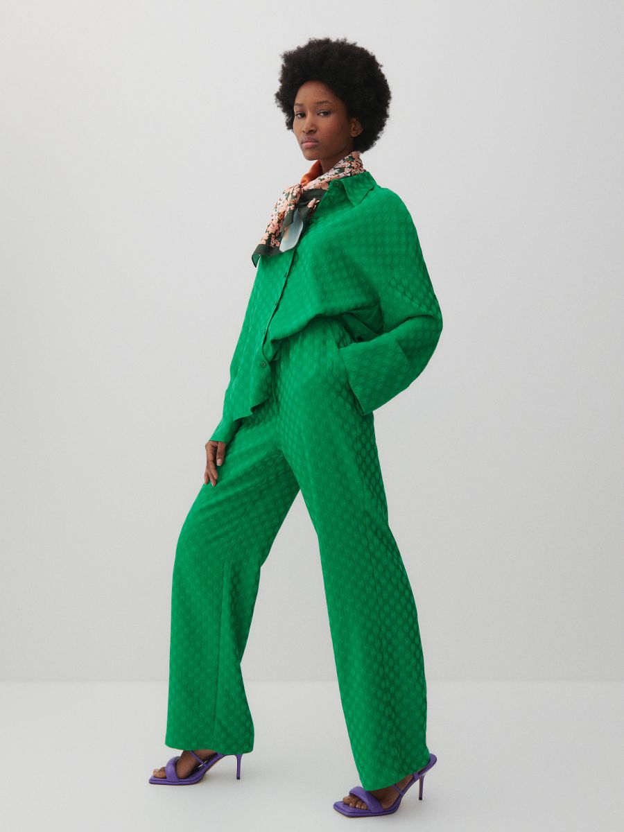 Damen Hose Farbe grün - RESERVED - 0366C-77X