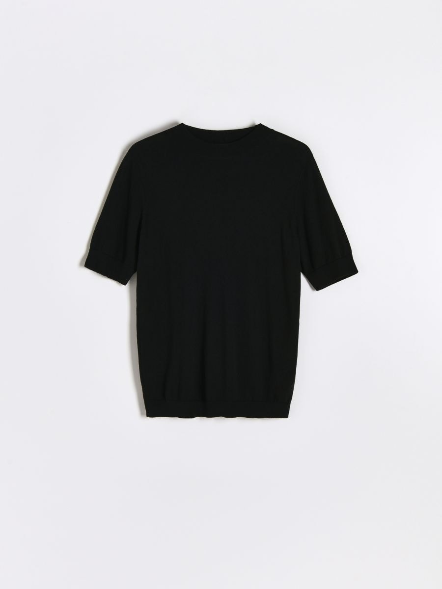 PREMIUM short sleeve turtleneck - black - RESERVED - 4