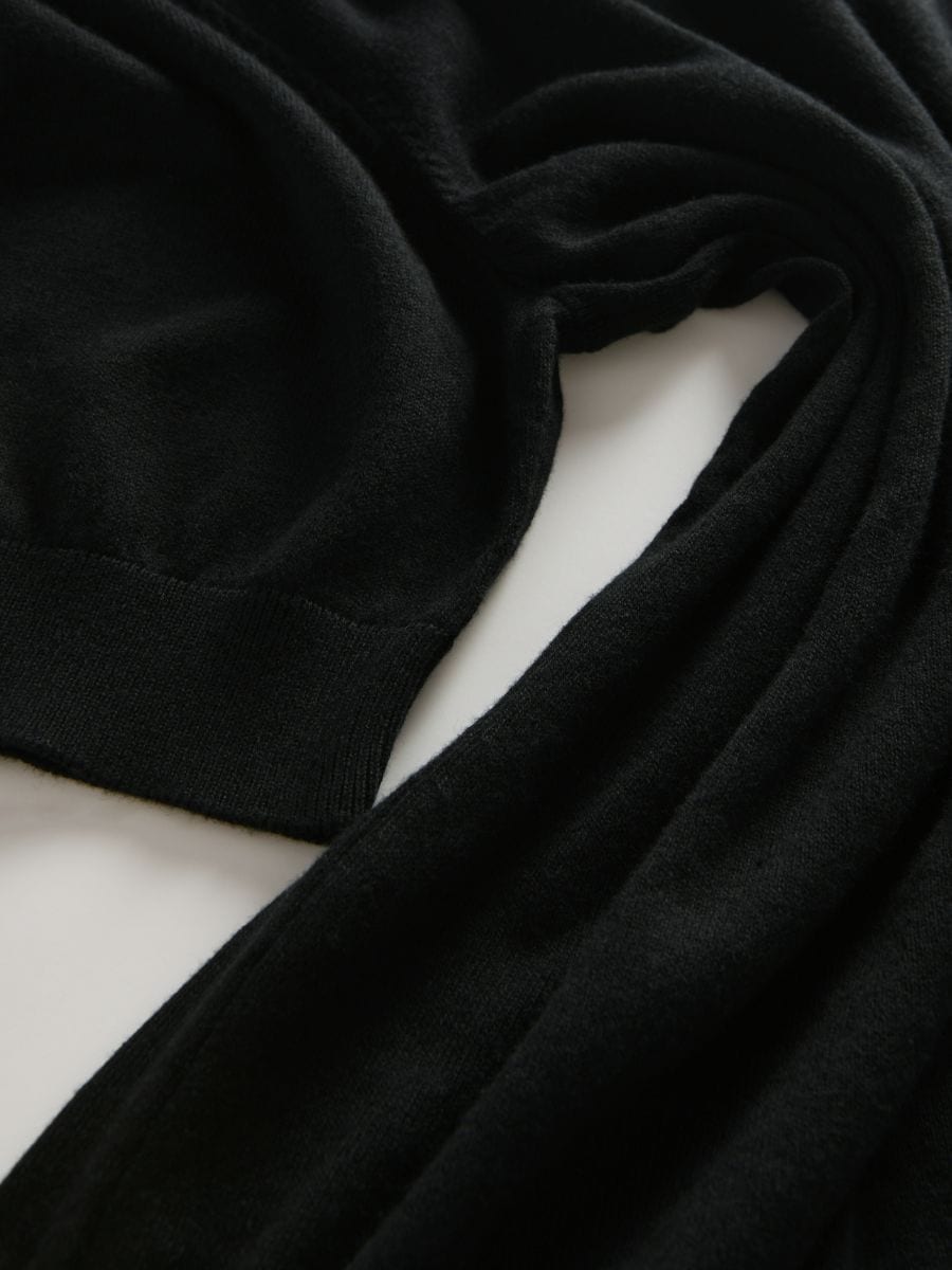 PREMIUM short sleeve turtleneck - black - RESERVED - 5