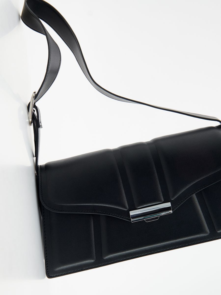 Tasche mit Prägemuster - schwarz - RESERVED - 2