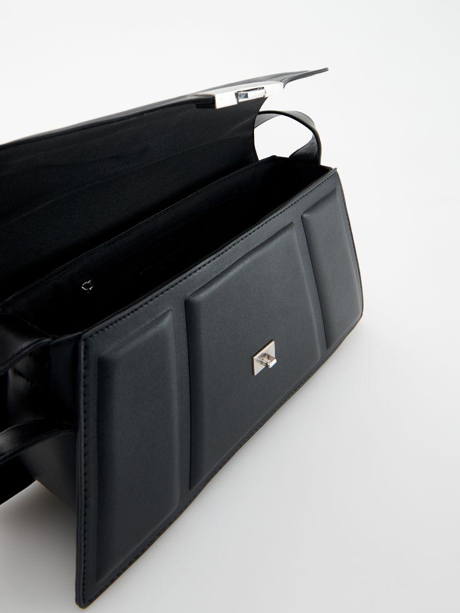 Tasche mit Prägemuster - schwarz - RESERVED - 5