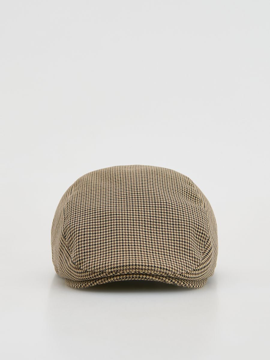 Dogtooth print flat cap - multicolor - RESERVED