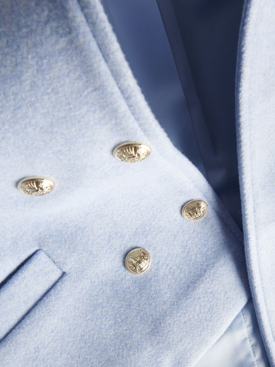 Jacket with decorative buttons - pale blue - RESERVED - 7