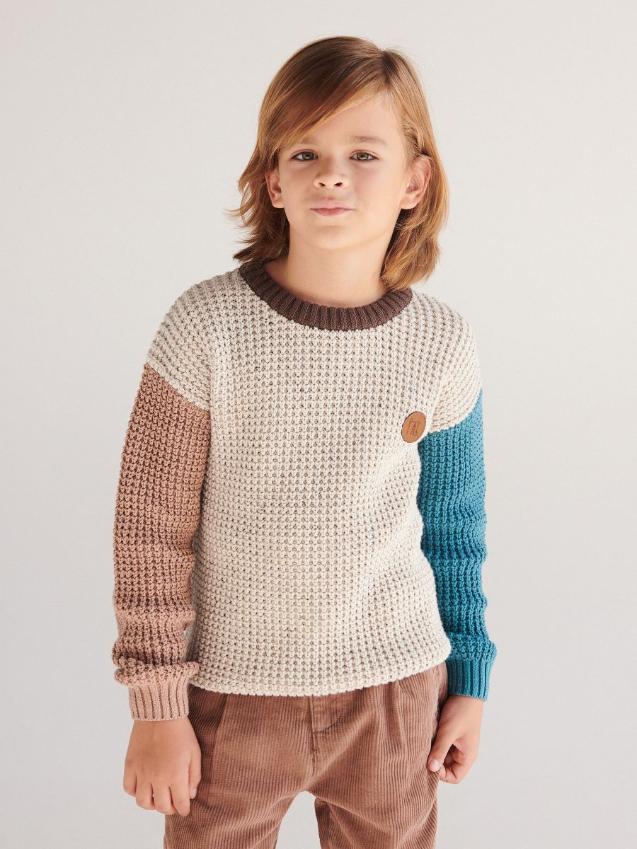 Oversize Mischpullover - creme - RESERVED - 5