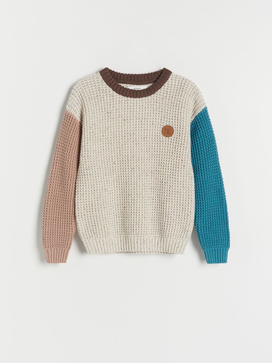 Oversize Mischpullover - creme - RESERVED - 2