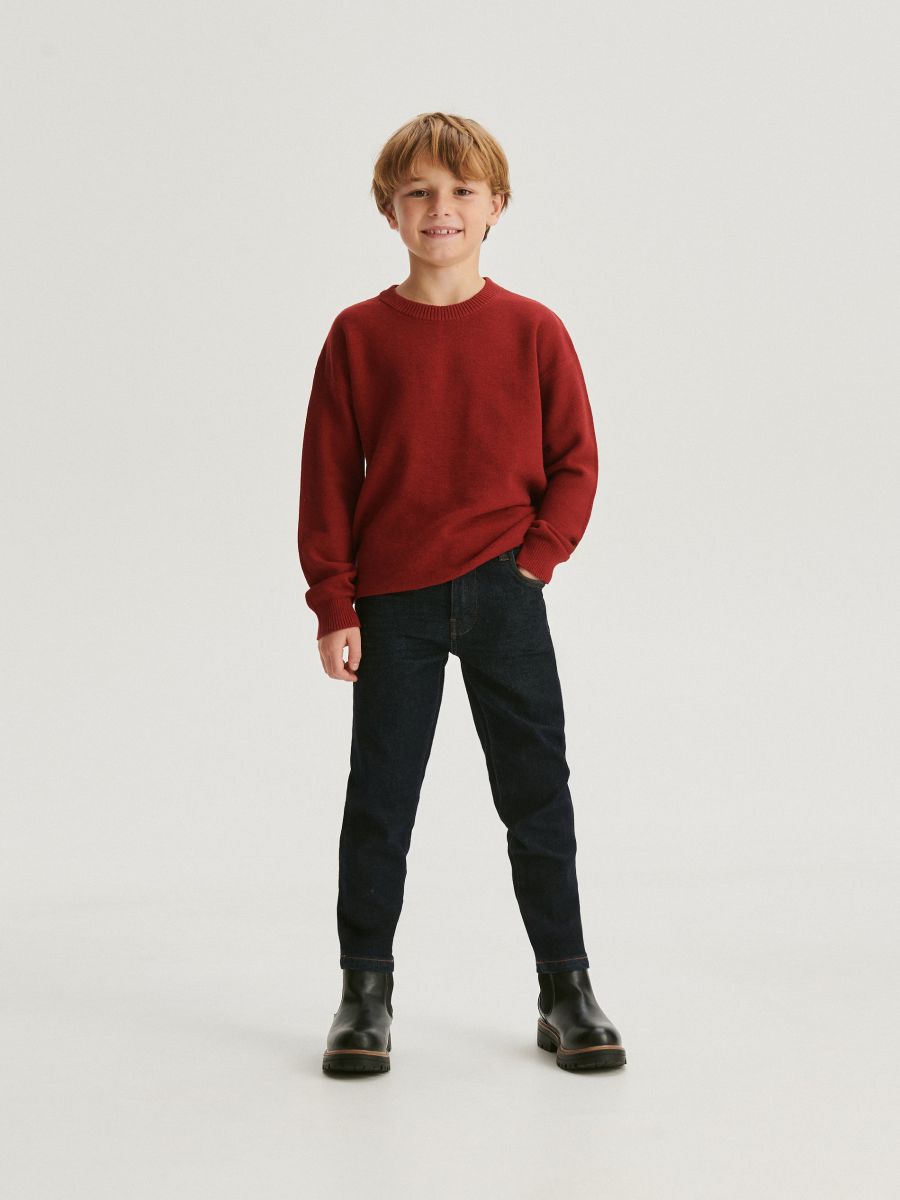 BOYS` SWEATER - sarkans - RESERVED