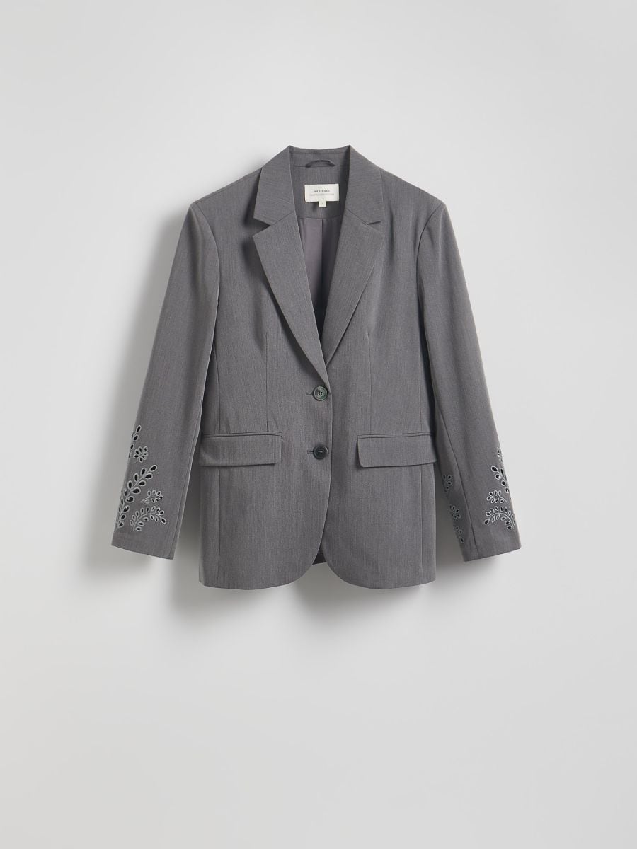 LADIES` BLAZER - mid grey - RESERVED - 6