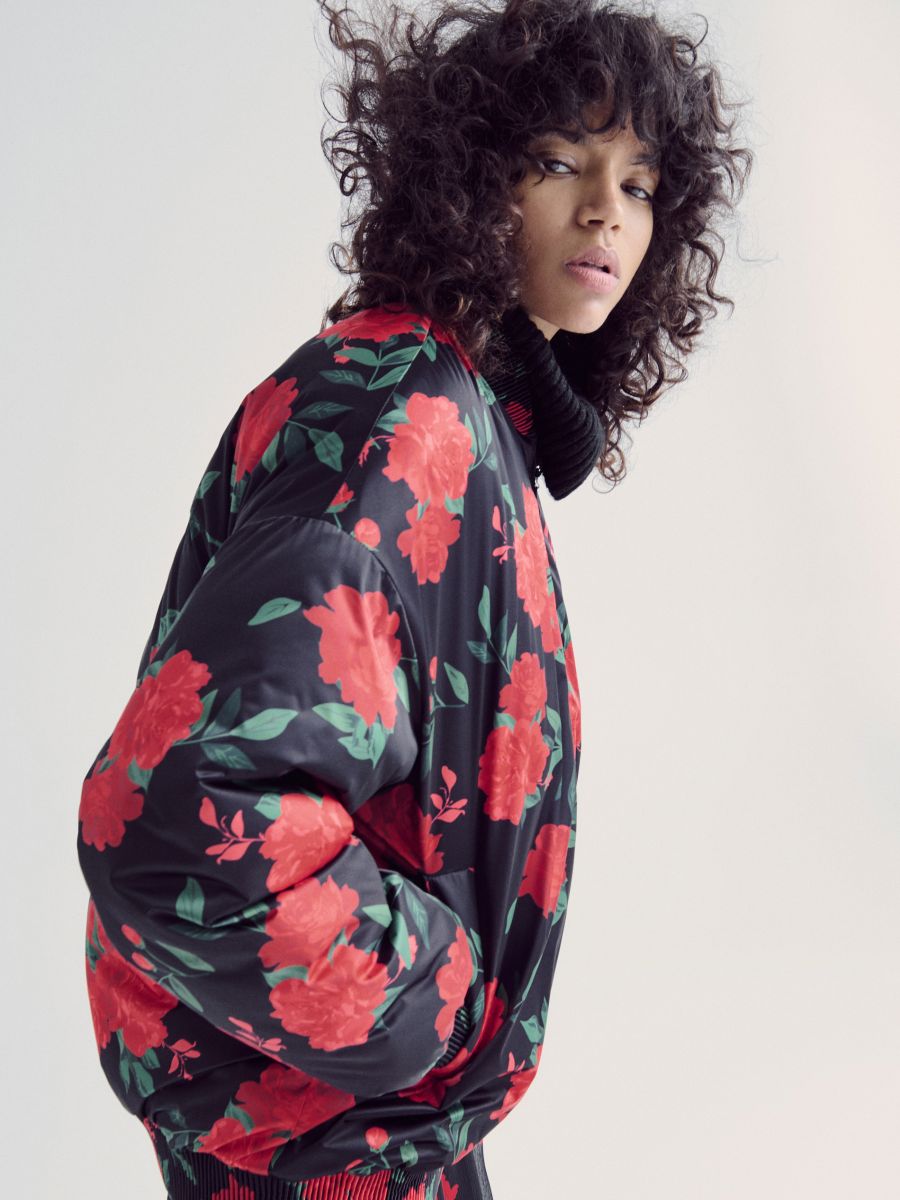 Floral bomber jacket - multicolor - RESERVED - 5