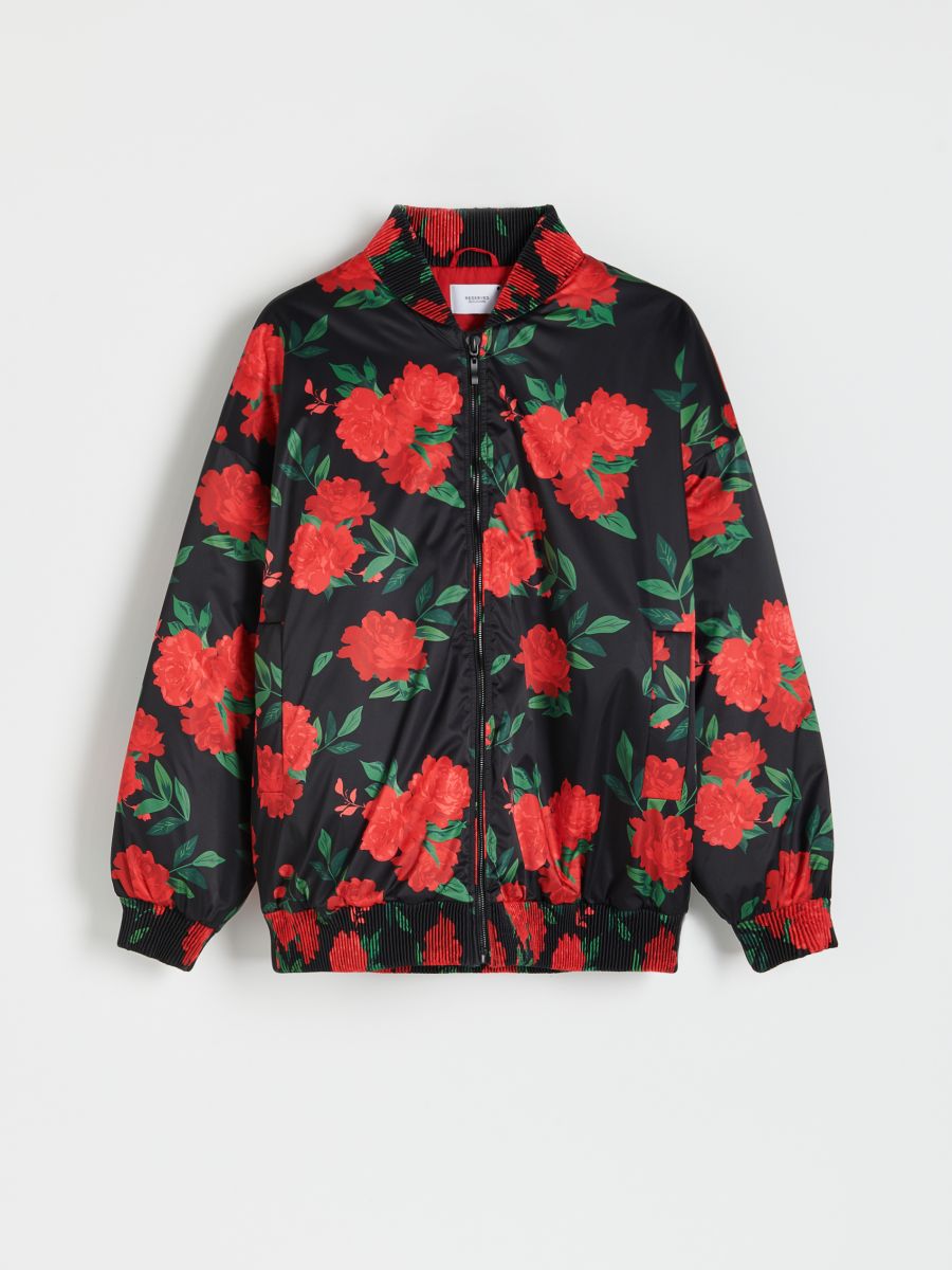 Floral bomber jacket - multicolor - RESERVED - 6