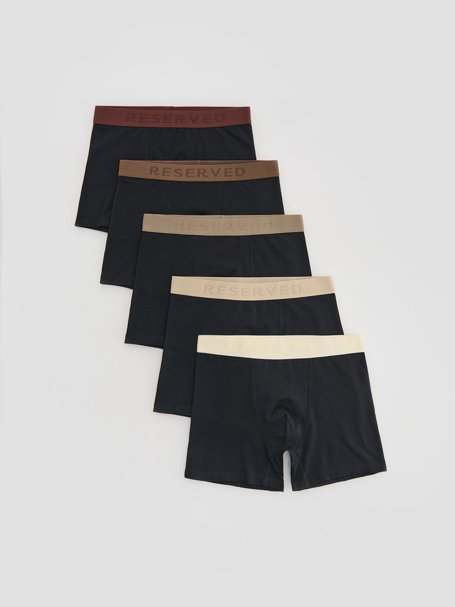 5 pack bokserek Long - czarny - RESERVED