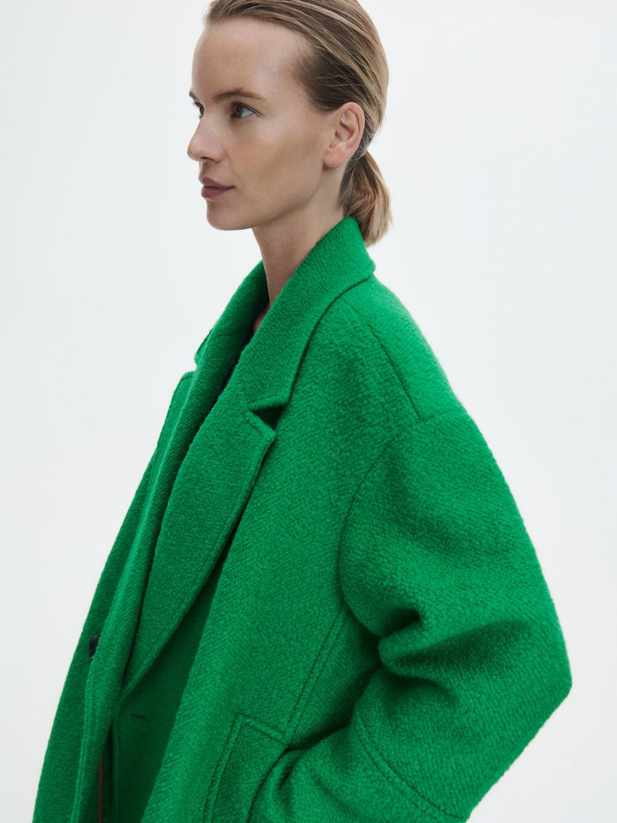 Wool blend coat - fresh green - RESERVED - 2