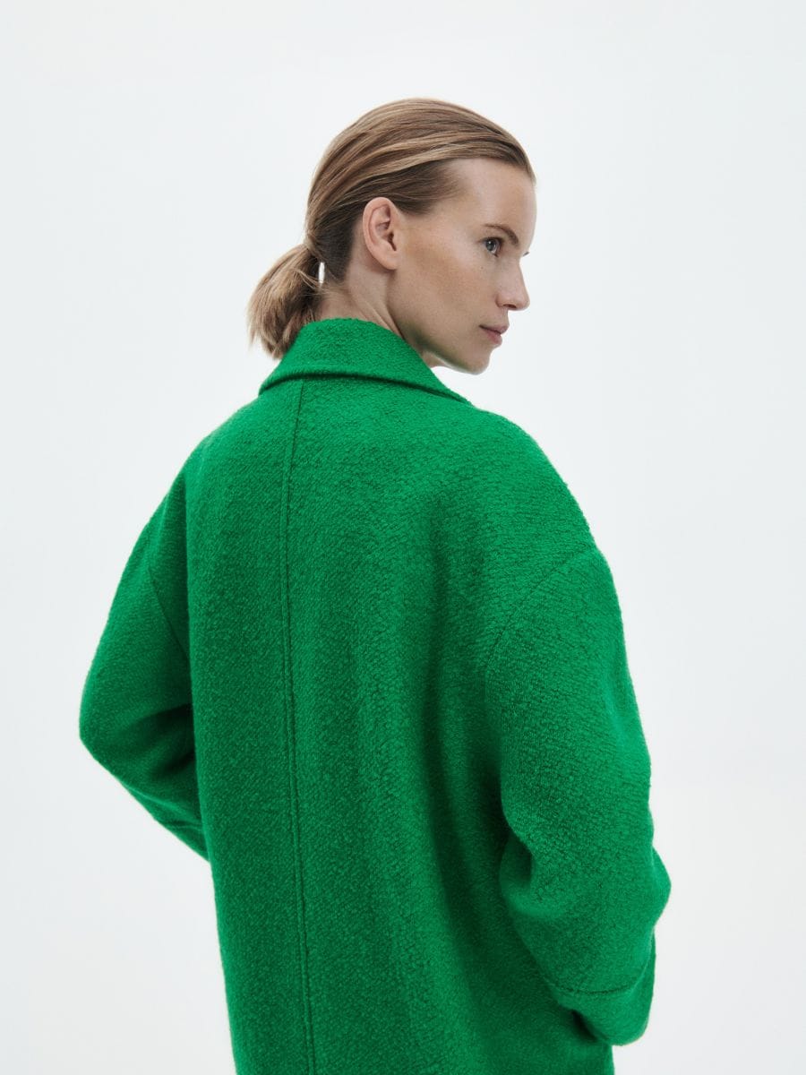 Wool blend coat - fresh green - RESERVED - 4