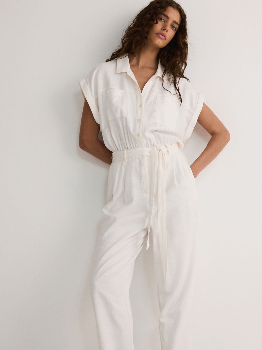 Overall mit Bindedetail - creme - RESERVED - 2