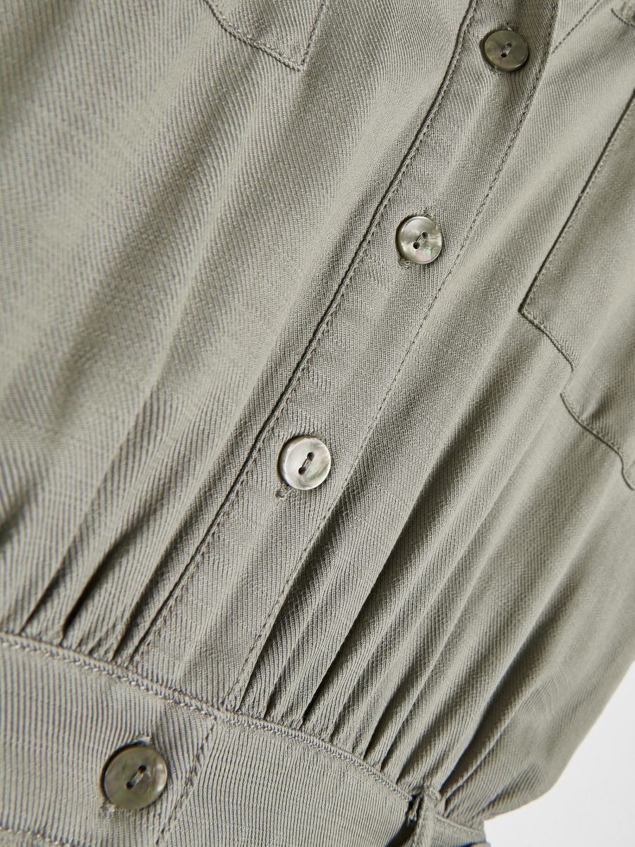 Tuta jumpsuit a allacciata - verde pallido - RESERVED - 6