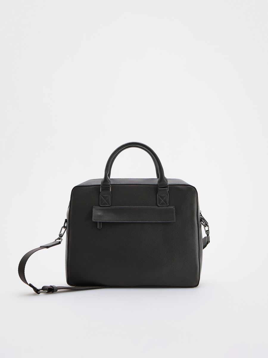 Briefcase shoulder bag - dark brown - RESERVED