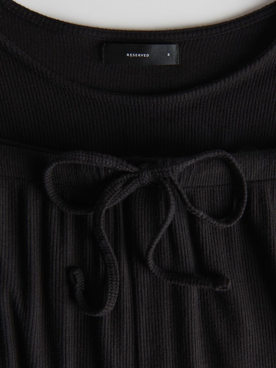 Two piece viscose pyjama set - black - RESERVED - 7