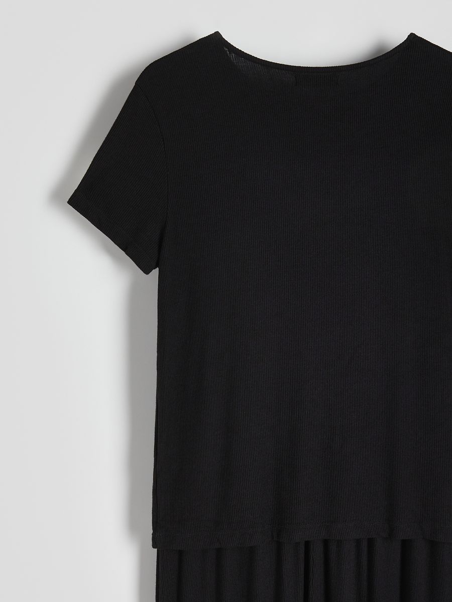 Two piece viscose pyjama set - black - RESERVED - 8