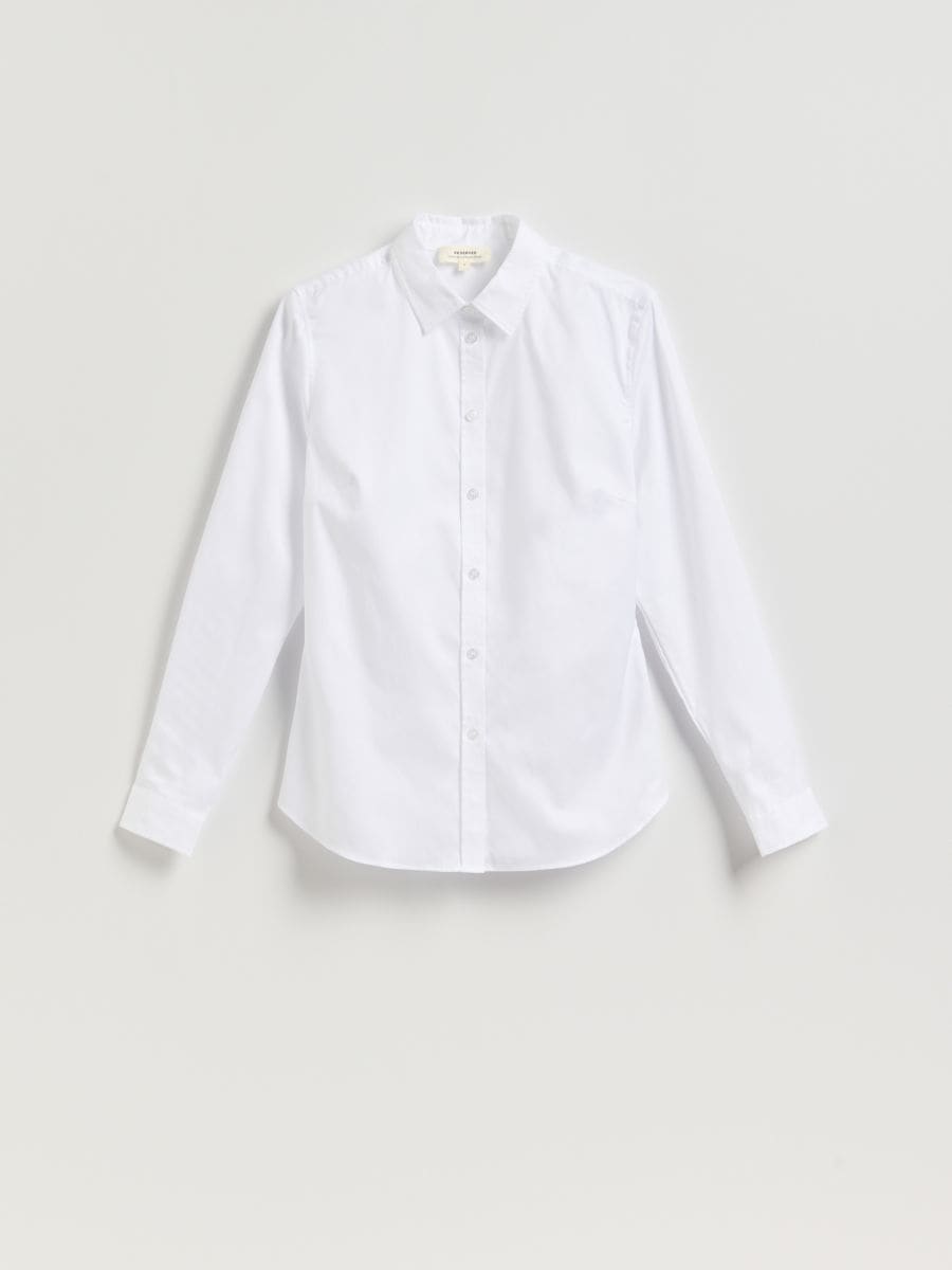 Cotton shirt - white - RESERVED