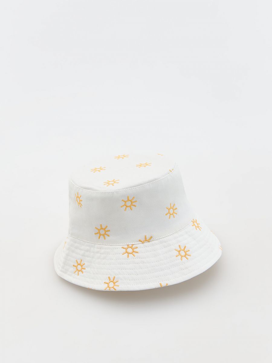 Kapelusz typu bucket hat - biały - RESERVED