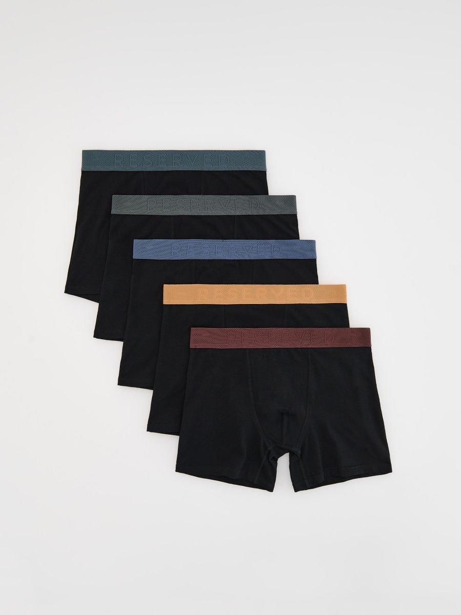 Long boxers 5 pack - black - RESERVED