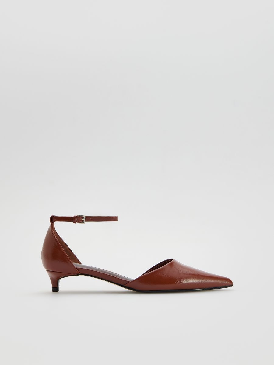 Strap heels - golden brown - RESERVED