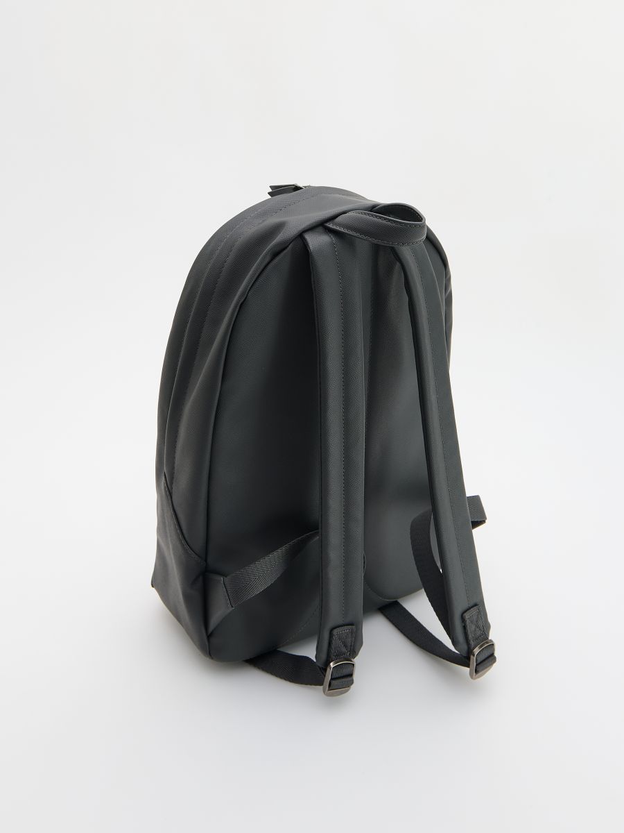 Faux leather backpack