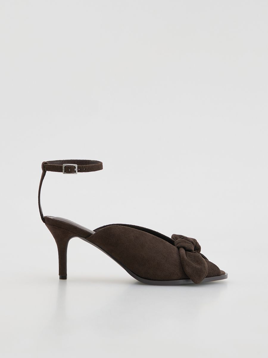 LADIES` MULES - tamno braon - RESERVED
