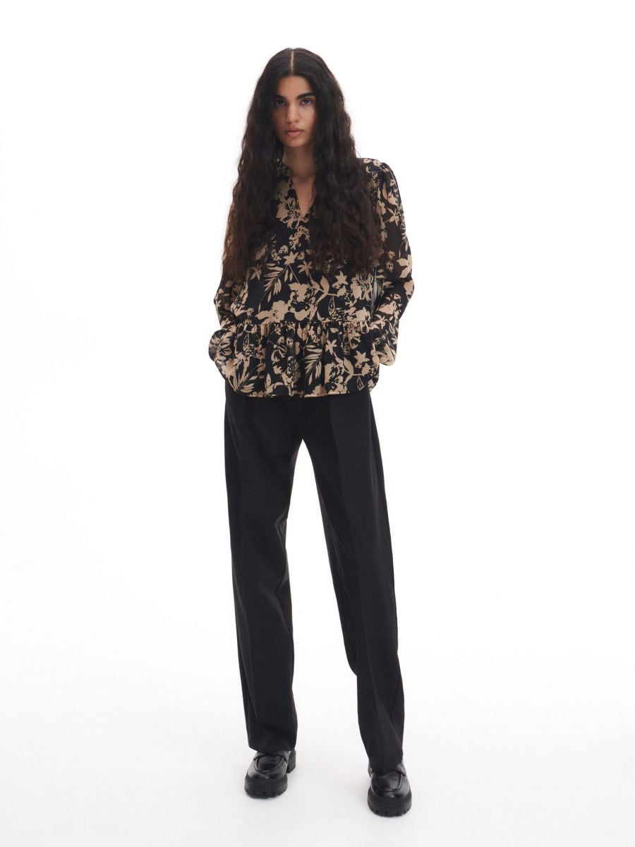 Patterned blouse - black - RESERVED - 3
