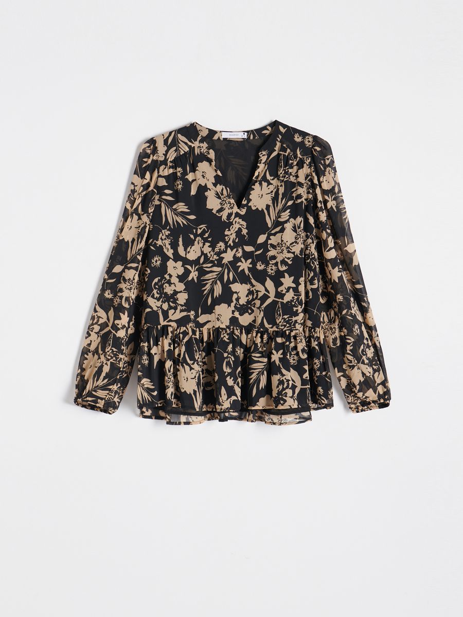 Patterned blouse - black - RESERVED - 4