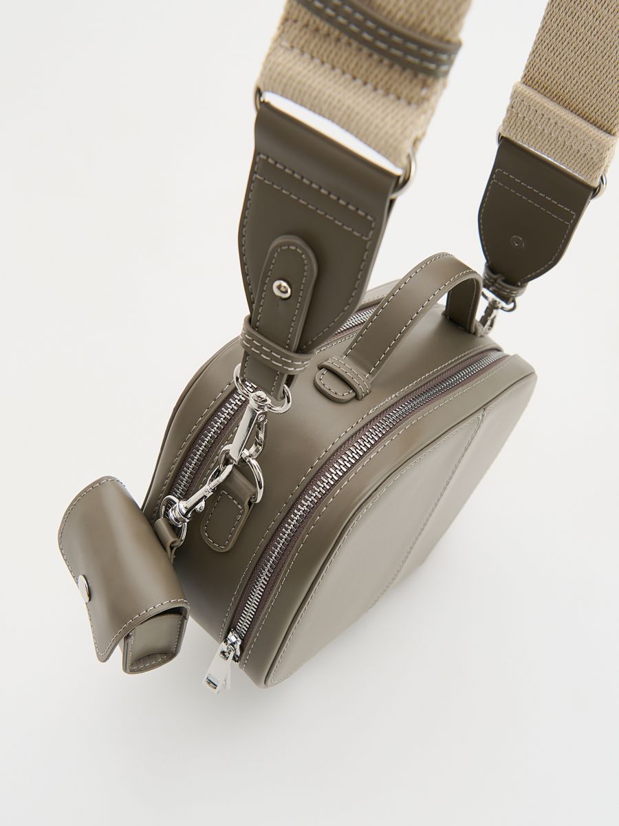 Crossbody bag with keychain - mid grey - RESERVED - 2