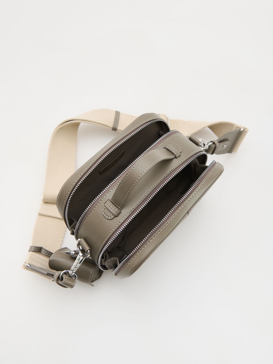 Crossbody bag with keychain - mid grey - RESERVED - 4