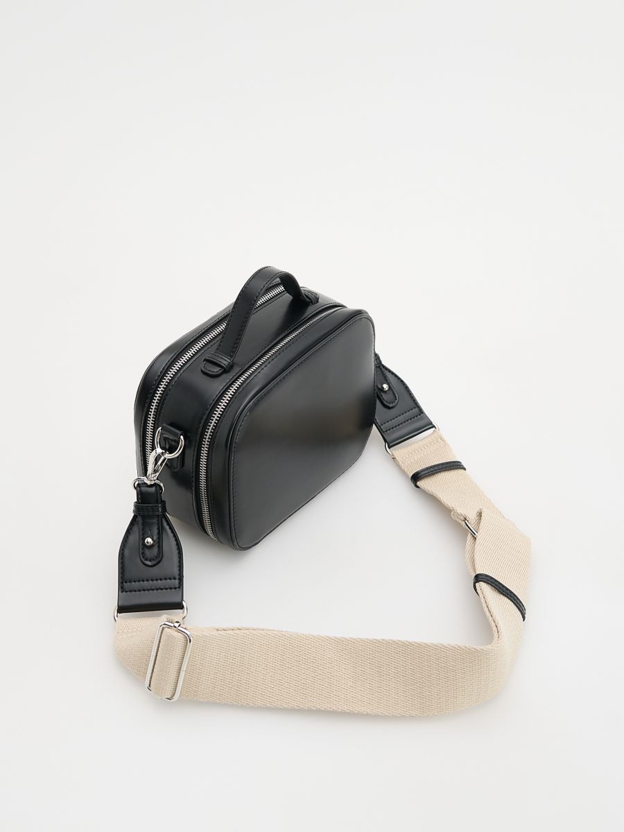 Crossbody bag with keychain - black - RESERVED - 3