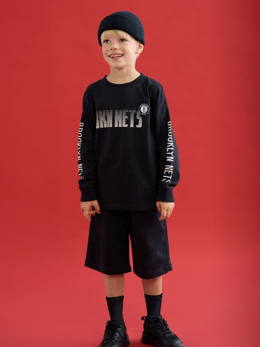 Brooklyn Nets NBA longsleeve - black - RESERVED