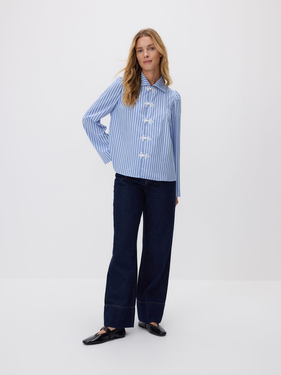 Stripe shirt - pale blue - RESERVED