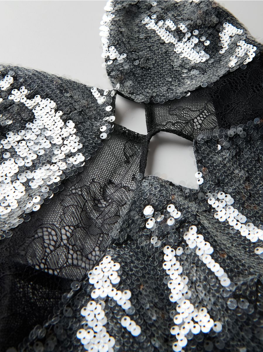 Maxi-robe à sequins - Multicolore - RESERVED - 2
