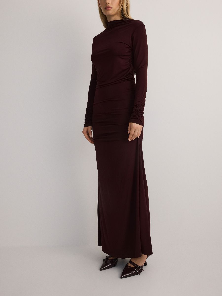 LADIES` DRESS - maroon - RESERVED