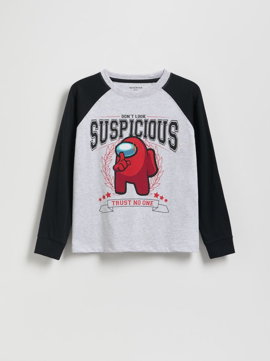 Among Us long sleeve - light grey - RESERVED
